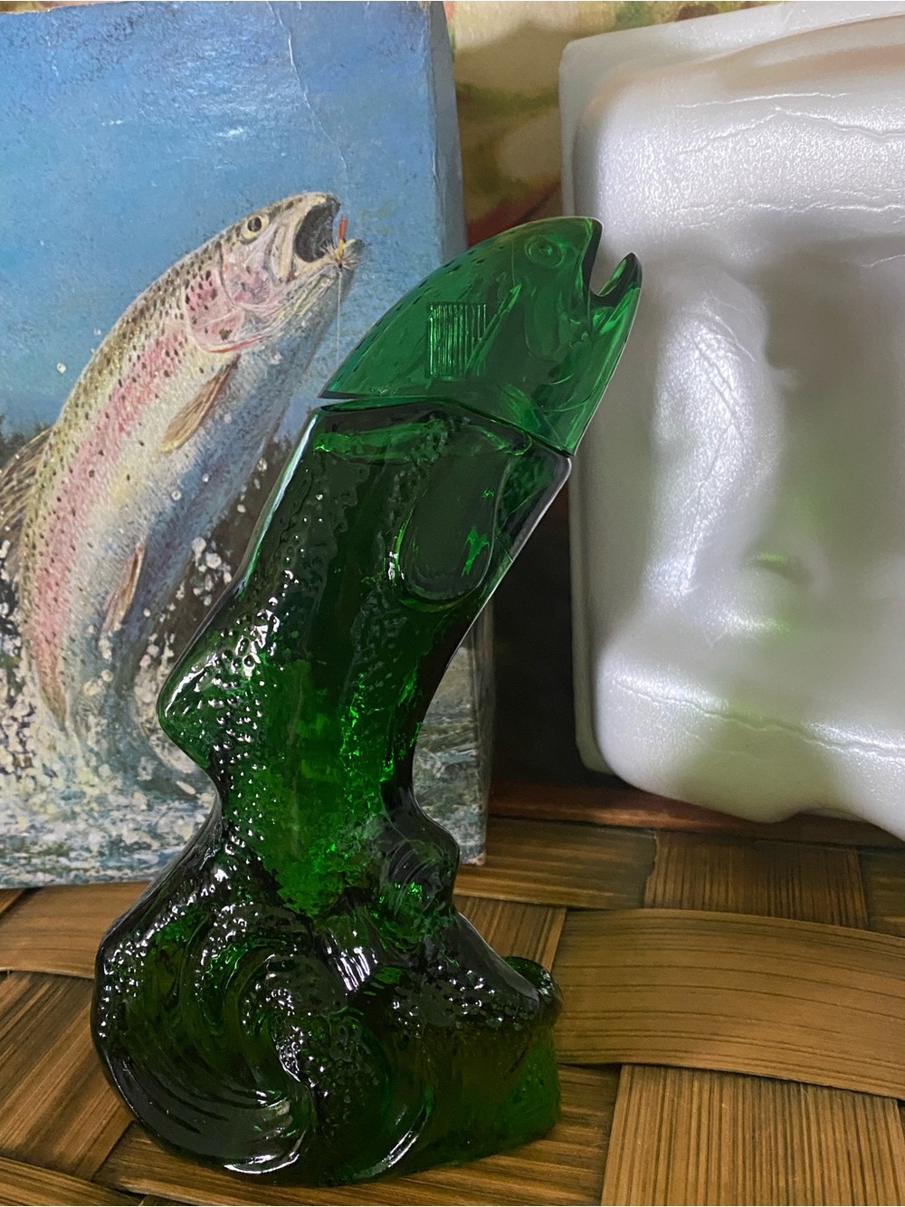Vintage Avon Rainbow Trout Decanter